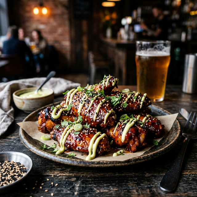 Alitas Japo-Mexicanas en Burdo Restaurante